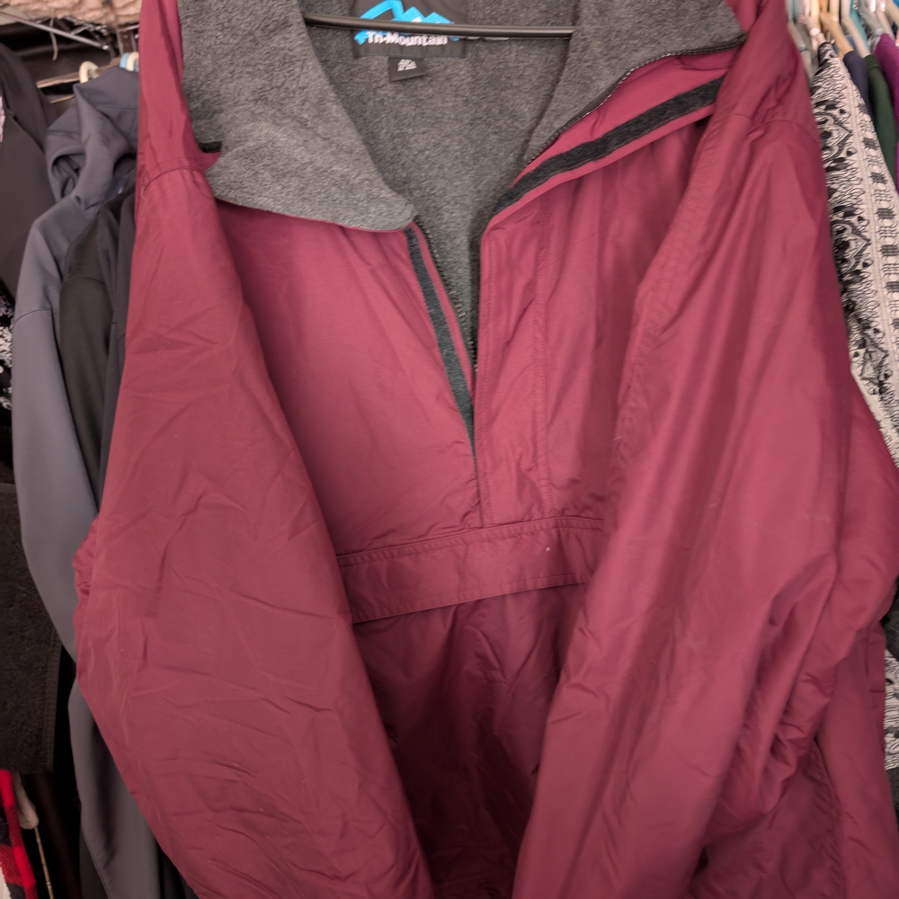 Maroon Half-Zip Jacket